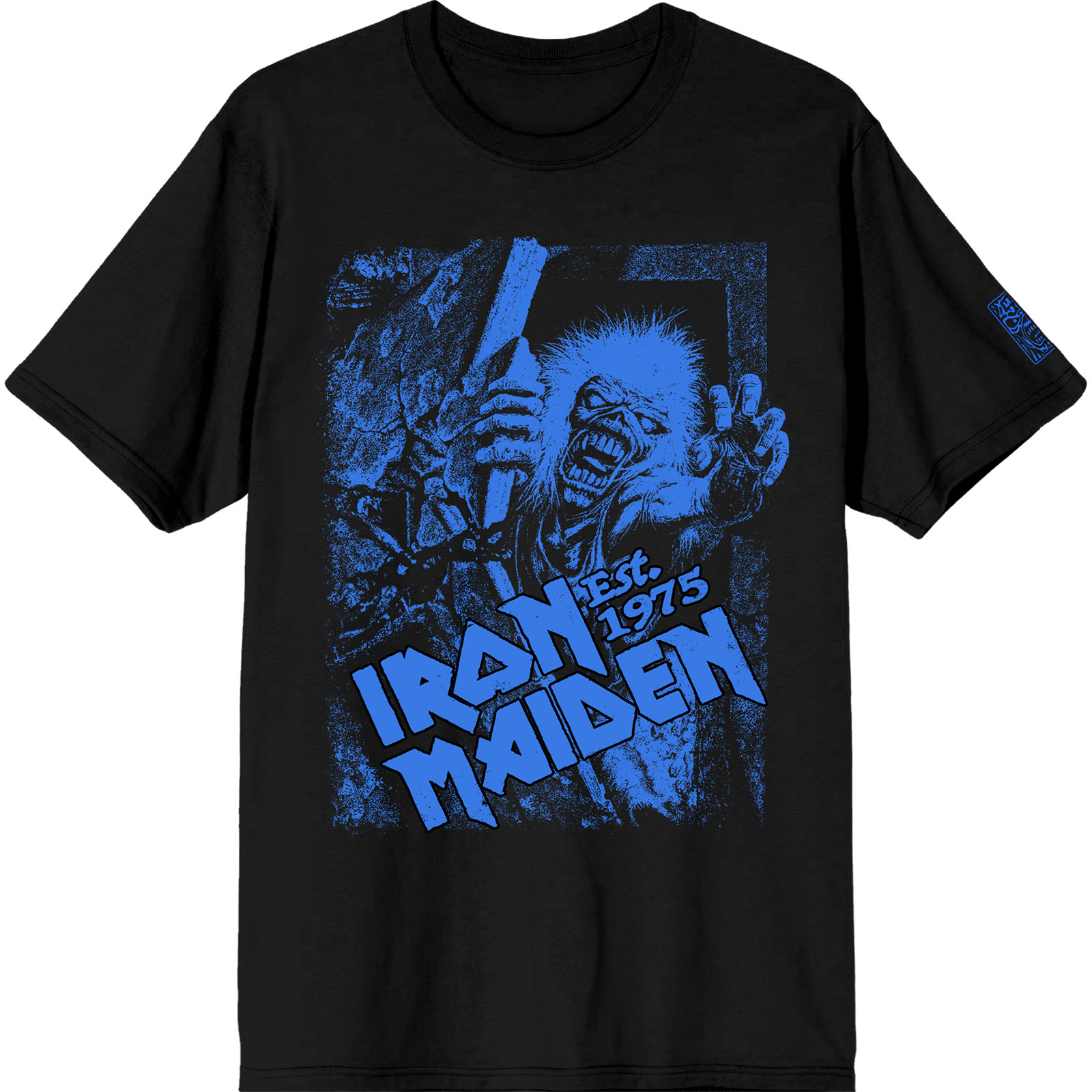 Tričko Iron Maiden - Est. 1975 No Prayer Grave Blue, Unisex,Čierna,L