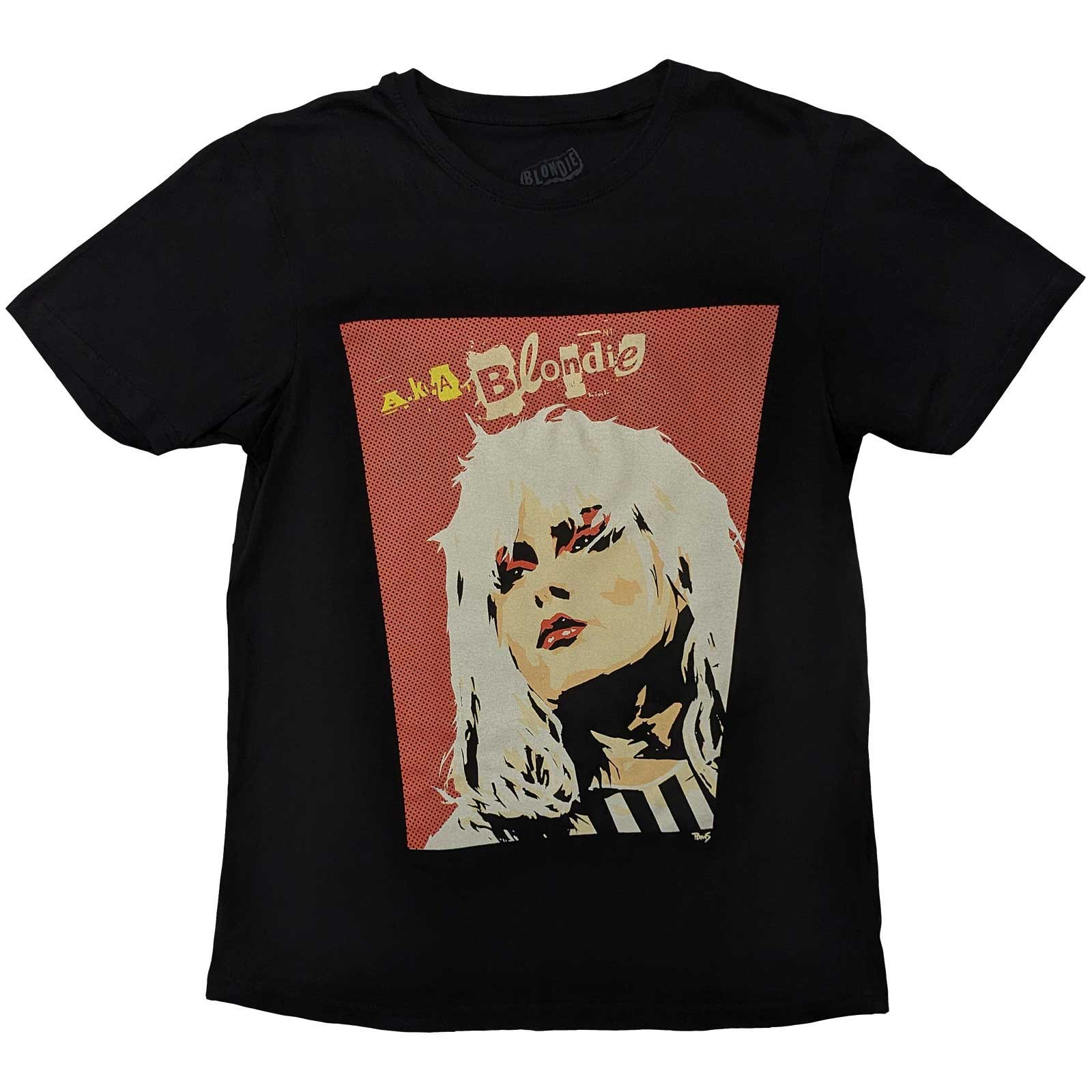 Tričko Blondie - AKA Pop Art, Unisex,Čierna,XXL
