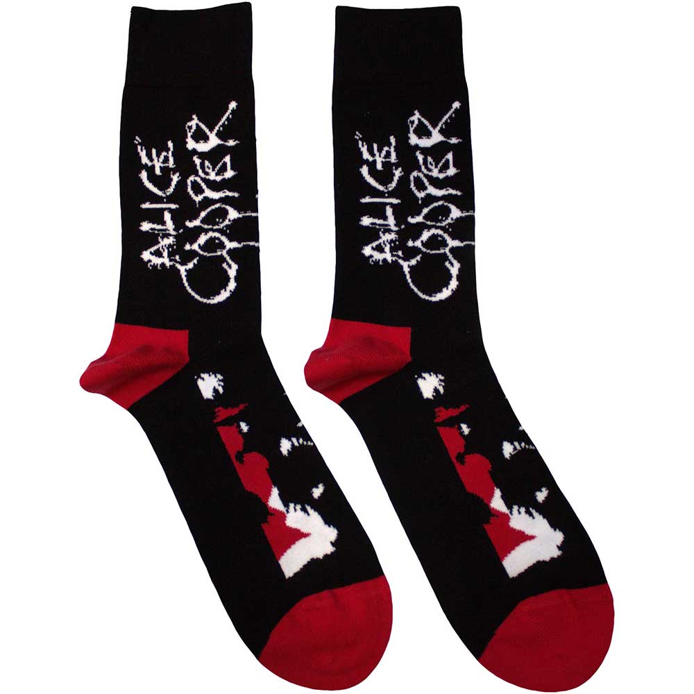 Ponožky Alice Cooper - Face, Unisex,Čierna,UK 7 - 11