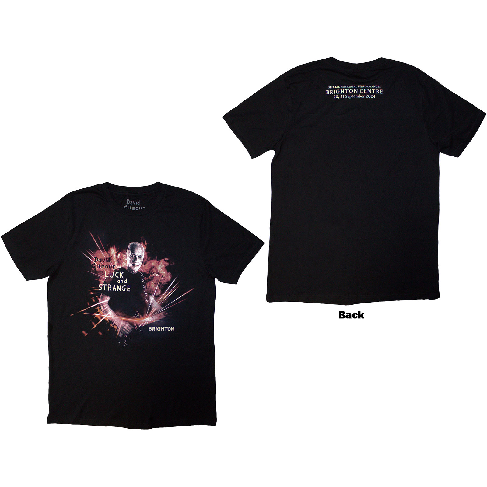 Tričko David Gilmour - Luck & Strange Brighton, Unisex,Čierna,M