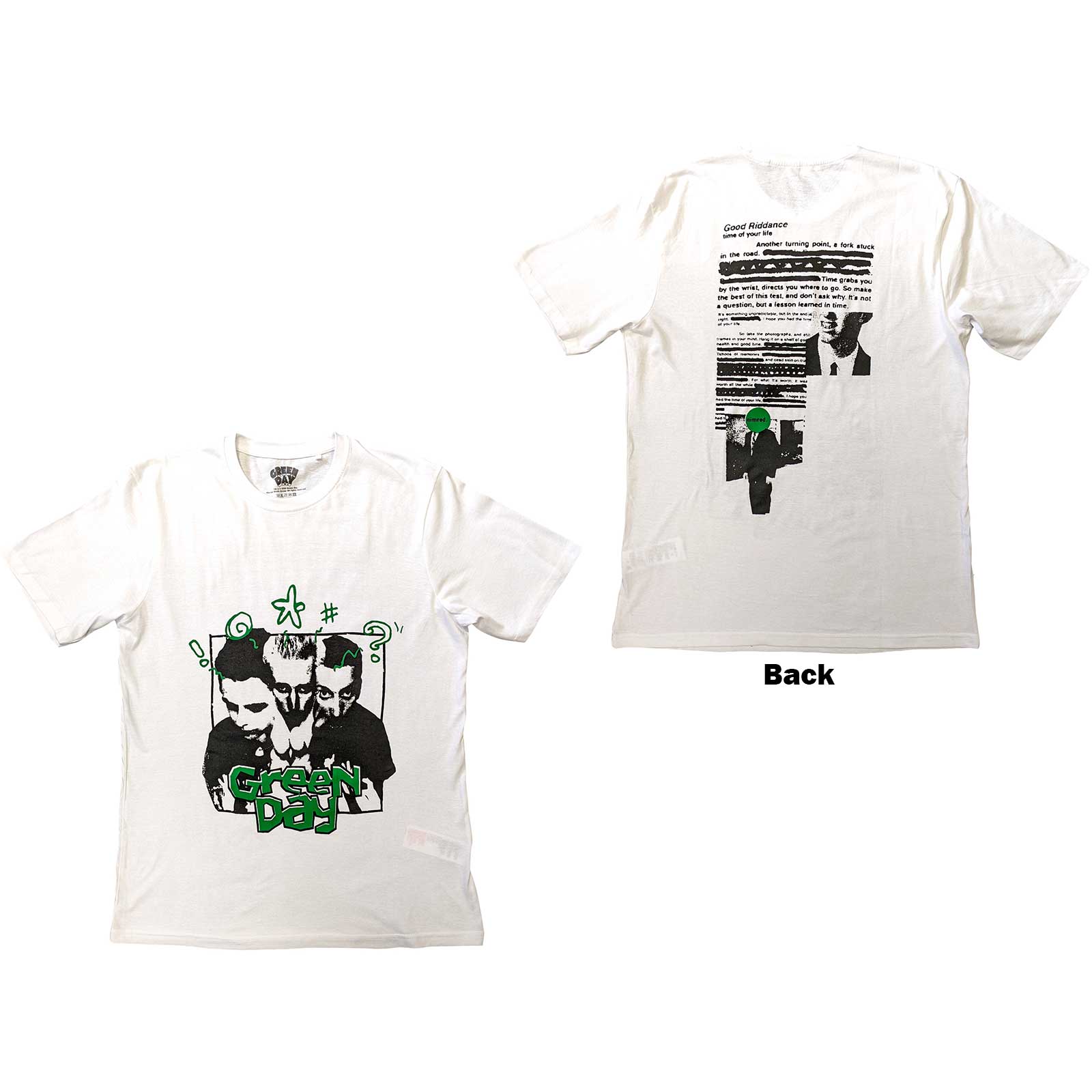 Tričko Green Day - Good Riddance, Unisex,Biela,XXL