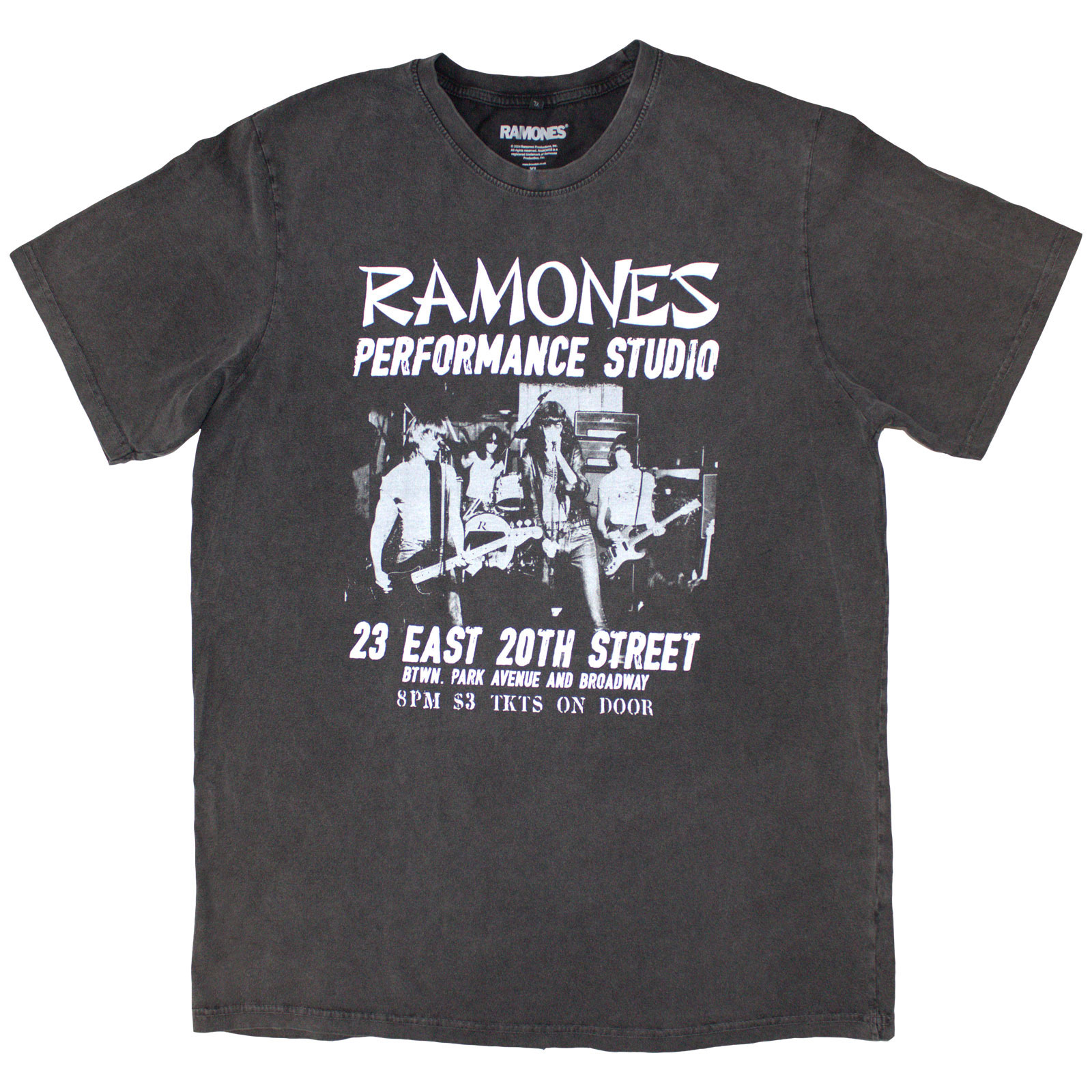 Tričko Ramones - East Village, Unisex,Šedá,XXL
