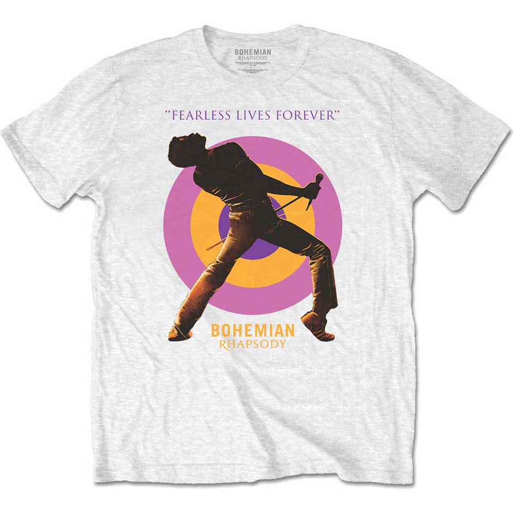 Tričko Queen - Fearless, Unisex,Biela,XXL