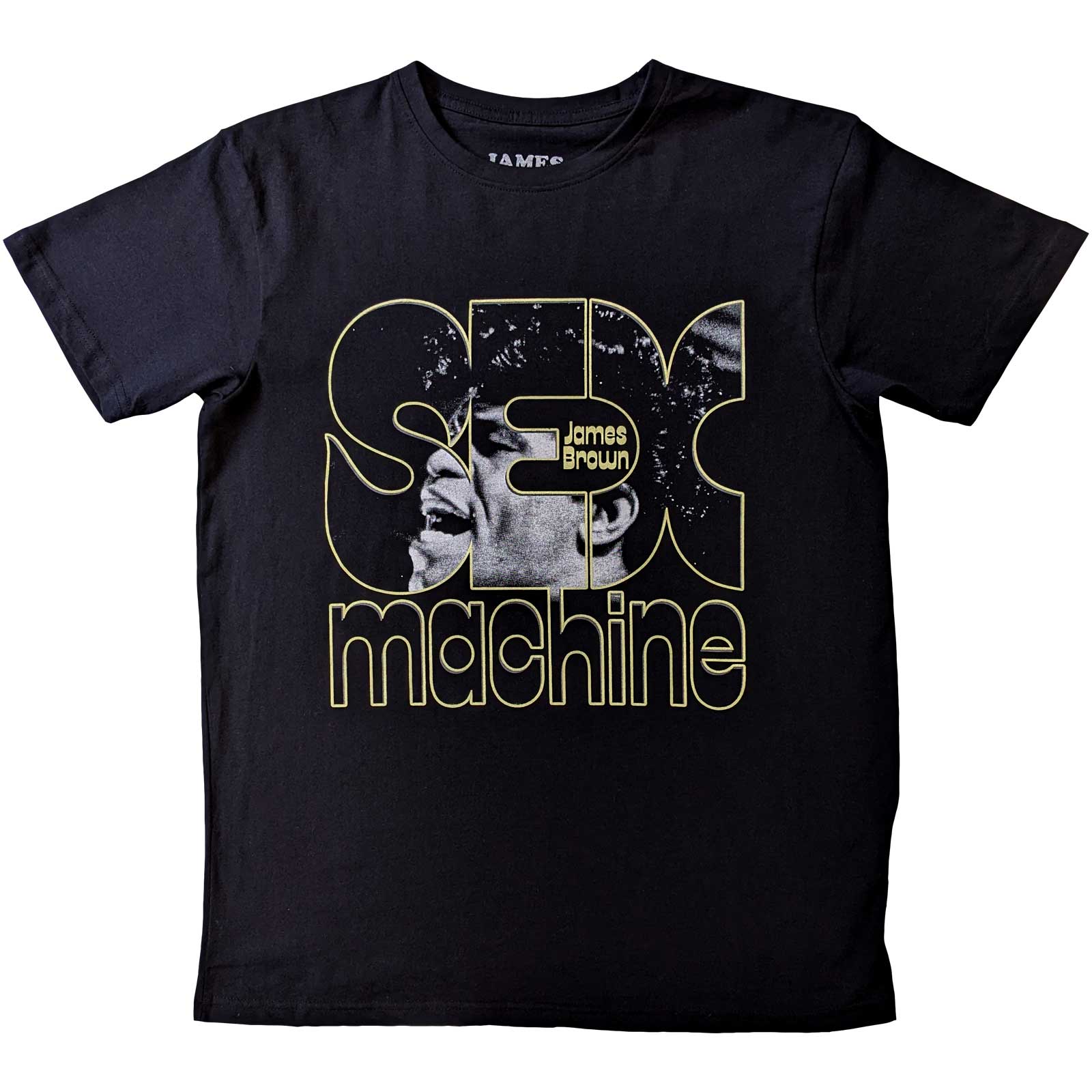 Tričko James Brown - Sex Machine, Unisex,Čierna,XXL