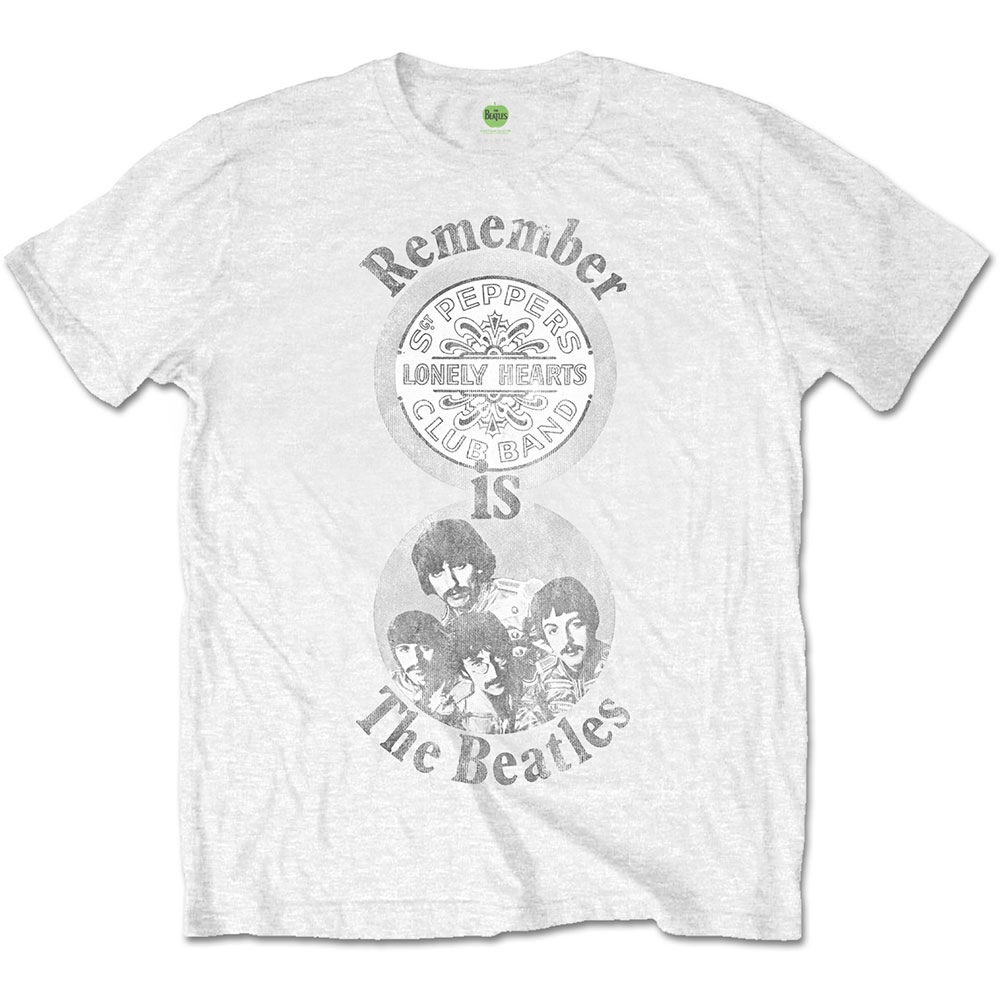 Tričko The Beatles - Remember, Unisex,Biela,XXL