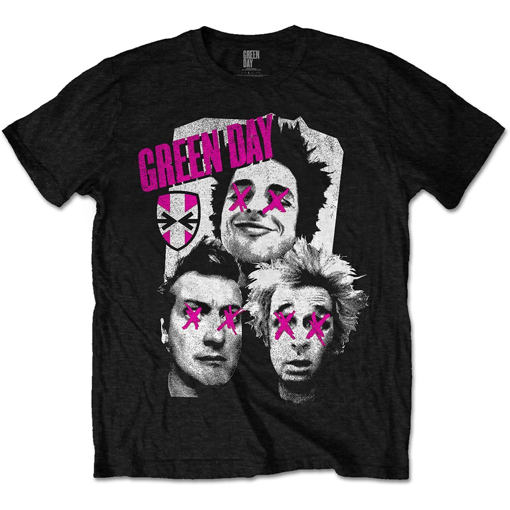 Tričko Green Day - Patchwork, Unisex,Čierna,XXL