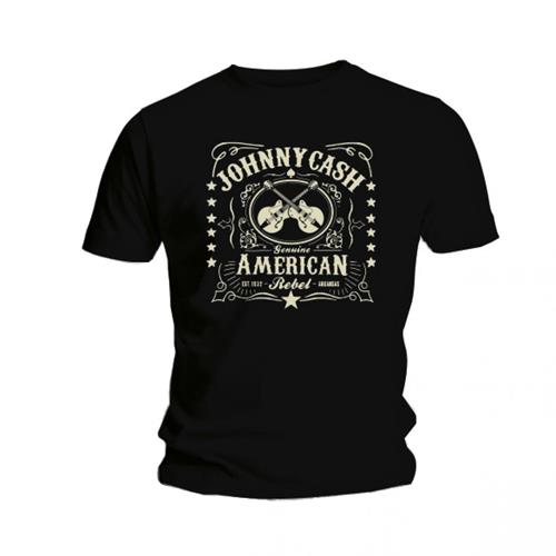 Tričko Johnny Cash - American Rebel, Unisex,Čierna,XXL