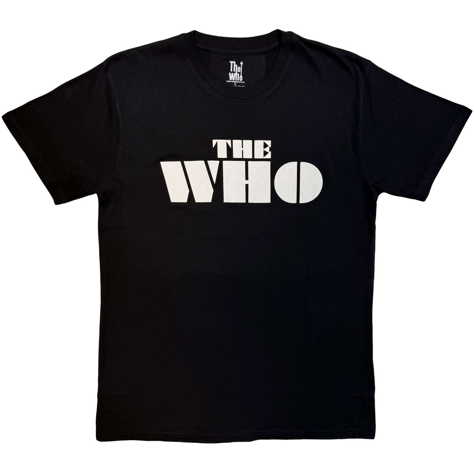 Tričko The Who - Block Logo Mono, Unisex,Čierna,XXL