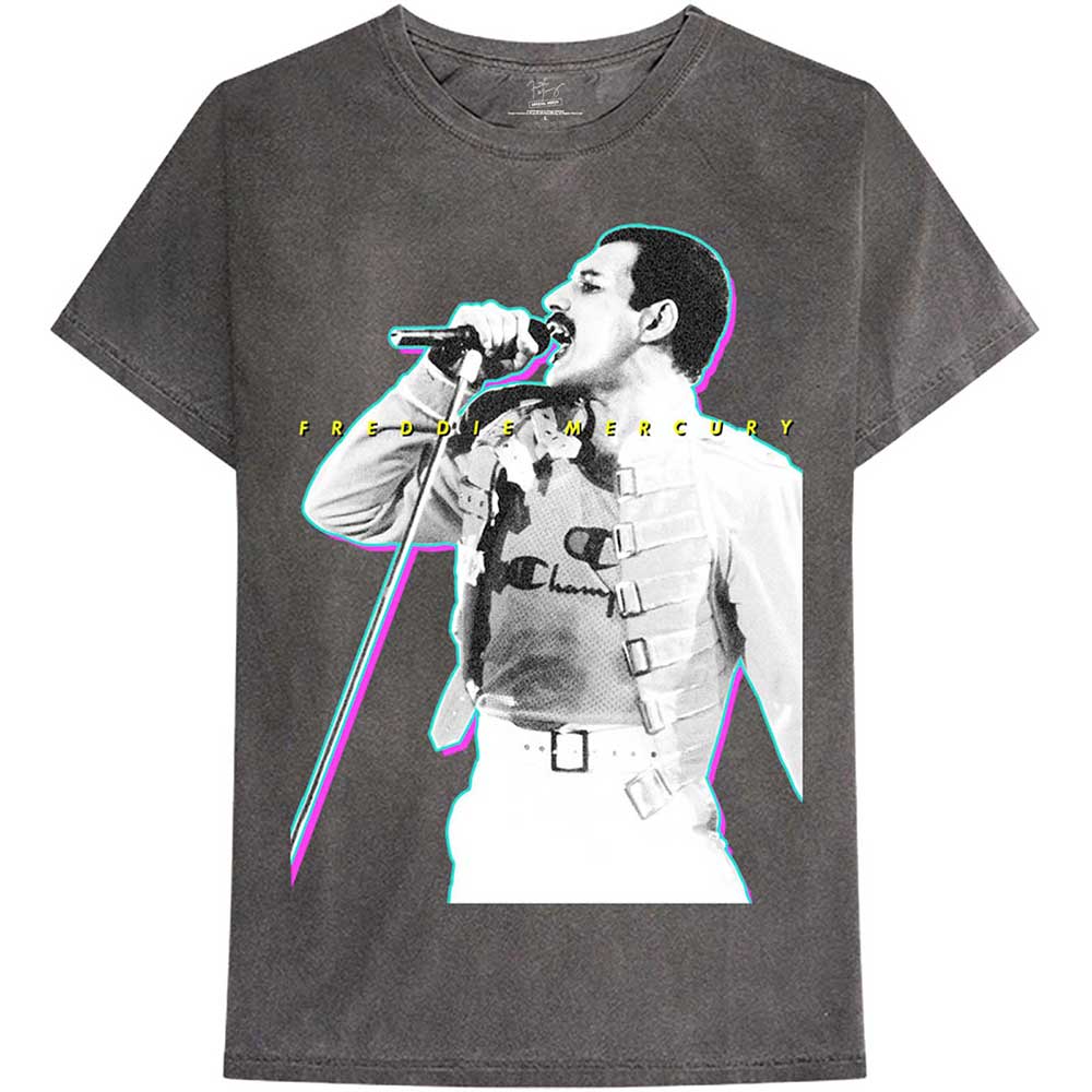 Tričko Freddie Mercury - Glow, Unisex,Čierna,XXL