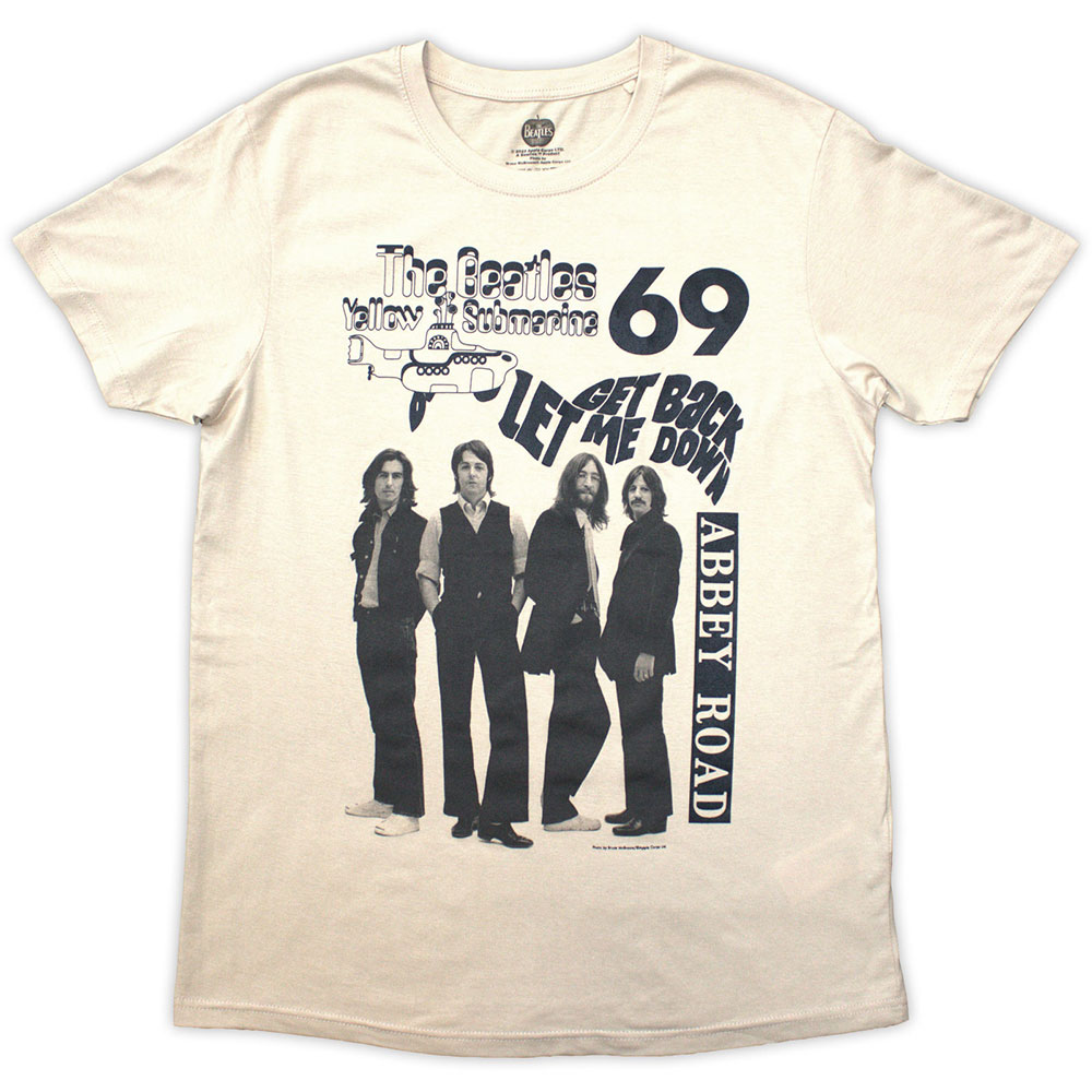 Tričko The Beatles - 1969, Unisex,Natural,XXL