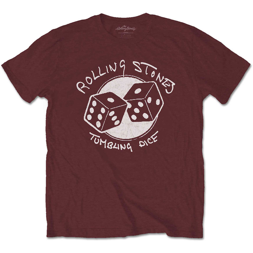 Tričko The Rolling Stones - Tumbling Dice, Unisex,Červená,XXL