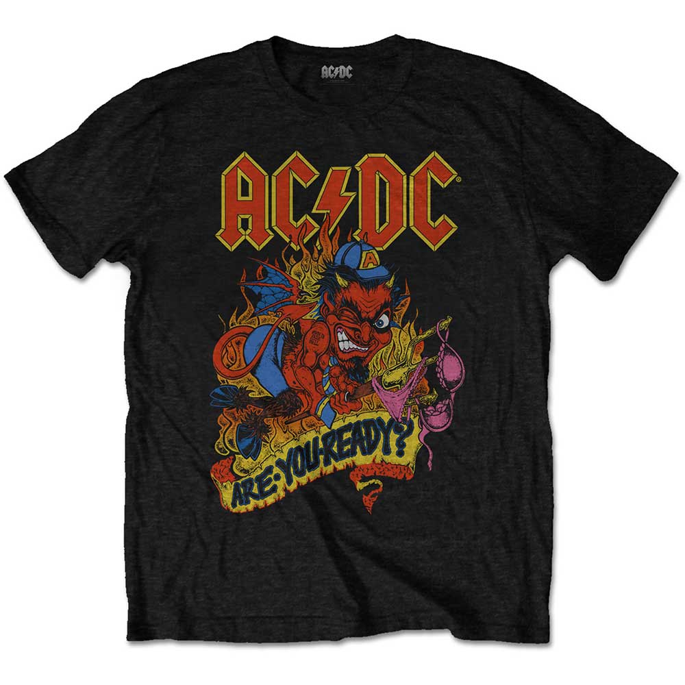 Tričko AC/DC - Are You Ready?, Unisex,Čierna,XXL