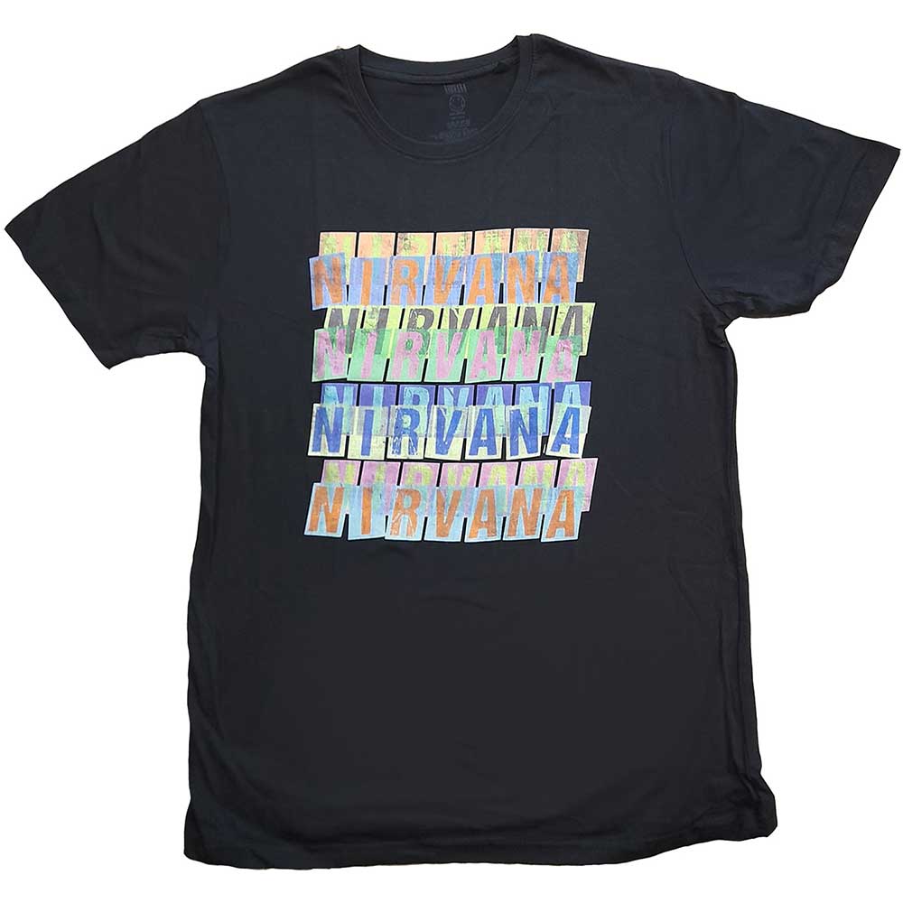 Tričko Nirvana - Repeat, Unisex,Čierna,XL