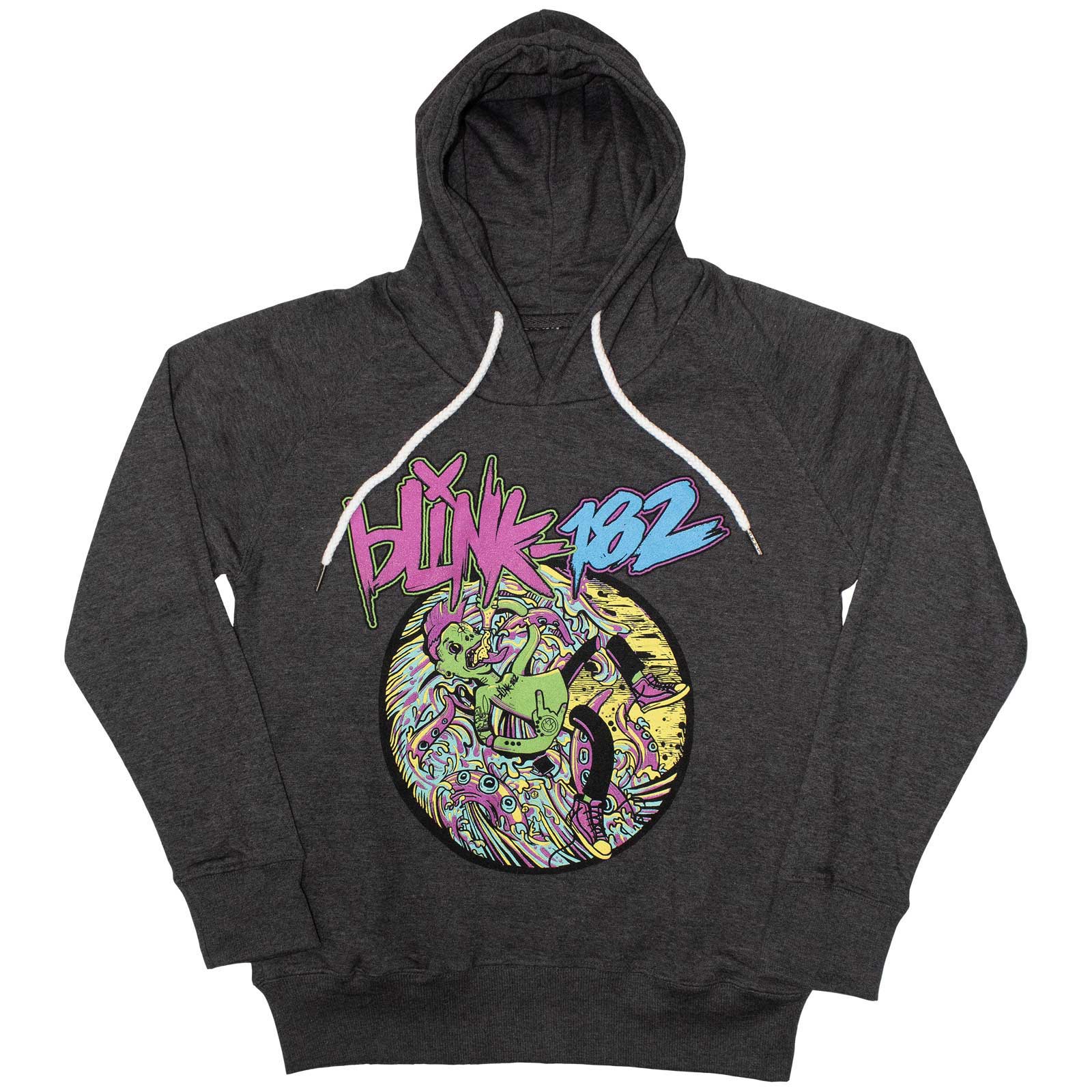 Mikina Blink 182 - Overboard Event, Unisex,Šedá,3XL