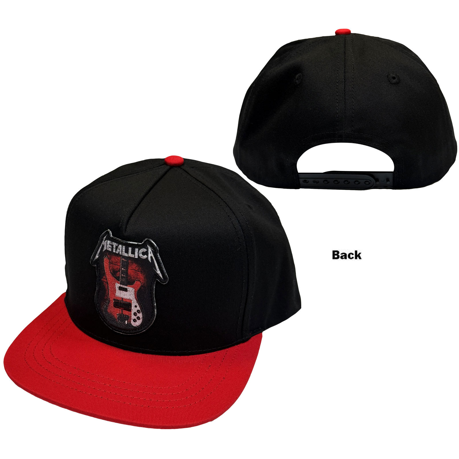 Šiltovka Metallica - Cliff 'Em All Bass, Unisex,Červená/čierna,Univerzálna