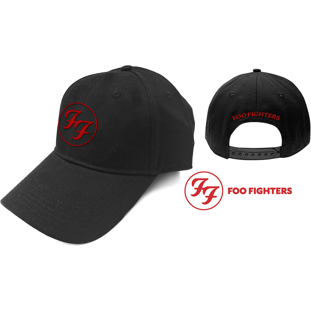 Šiltovka Foo Fighters - Red Circle Logo, Unisex,Čierna,Univerzálna