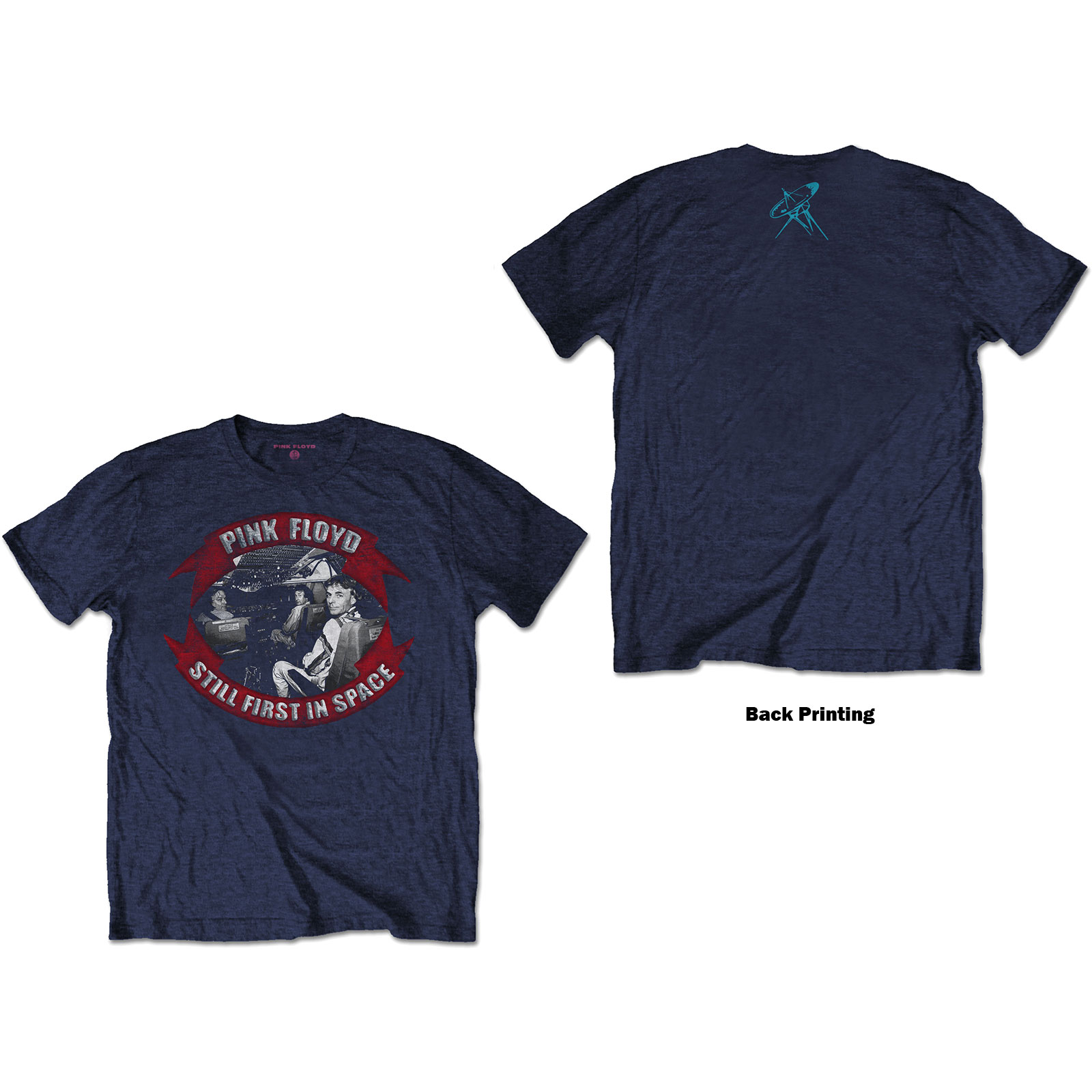 Tričko Pink Floyd - First In Space Vignette, Unisex,Modrá,XXL