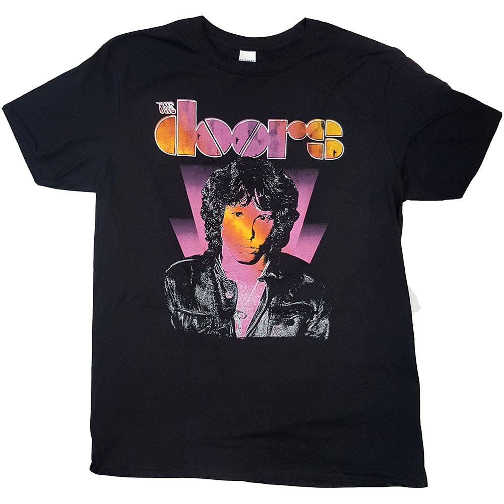Tričko The Doors - Jim Beam, Unisex,Čierna,XXL