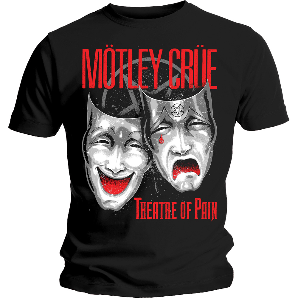 Tričko Motley Crue - Theatre of Pain Cry, Unisex,Čierna,XXL