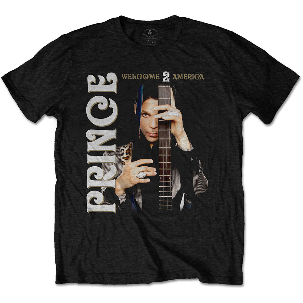 Tričko Prince - Welcome 2 America, Unisex,Čierna,XXL