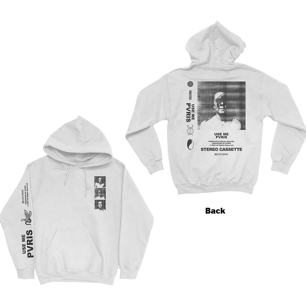 Mikina Pvris - Use Me Copyright, Unisex,Biela,XXL