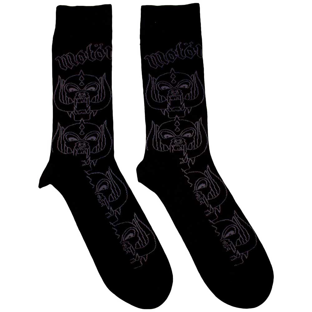 Ponožky Motörhead - Warpig Outlines, Unisex,Čierna,UK 7 - 11