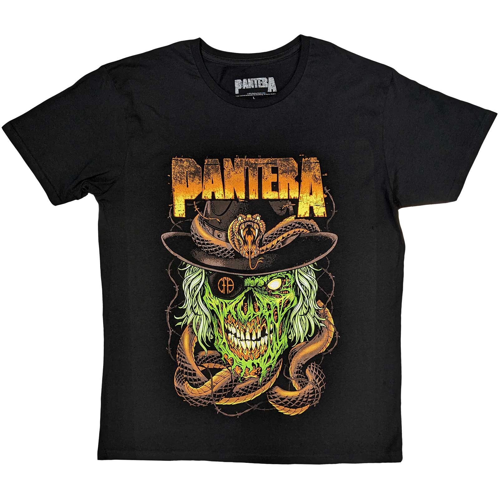 Tričko Pantera - Snake & Skull, Unisex,Čierna,XXL