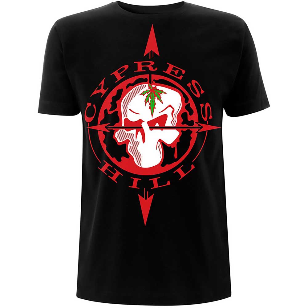 Tričko Cypress Hill - Skull Compass, Unisex,Čierna,XL