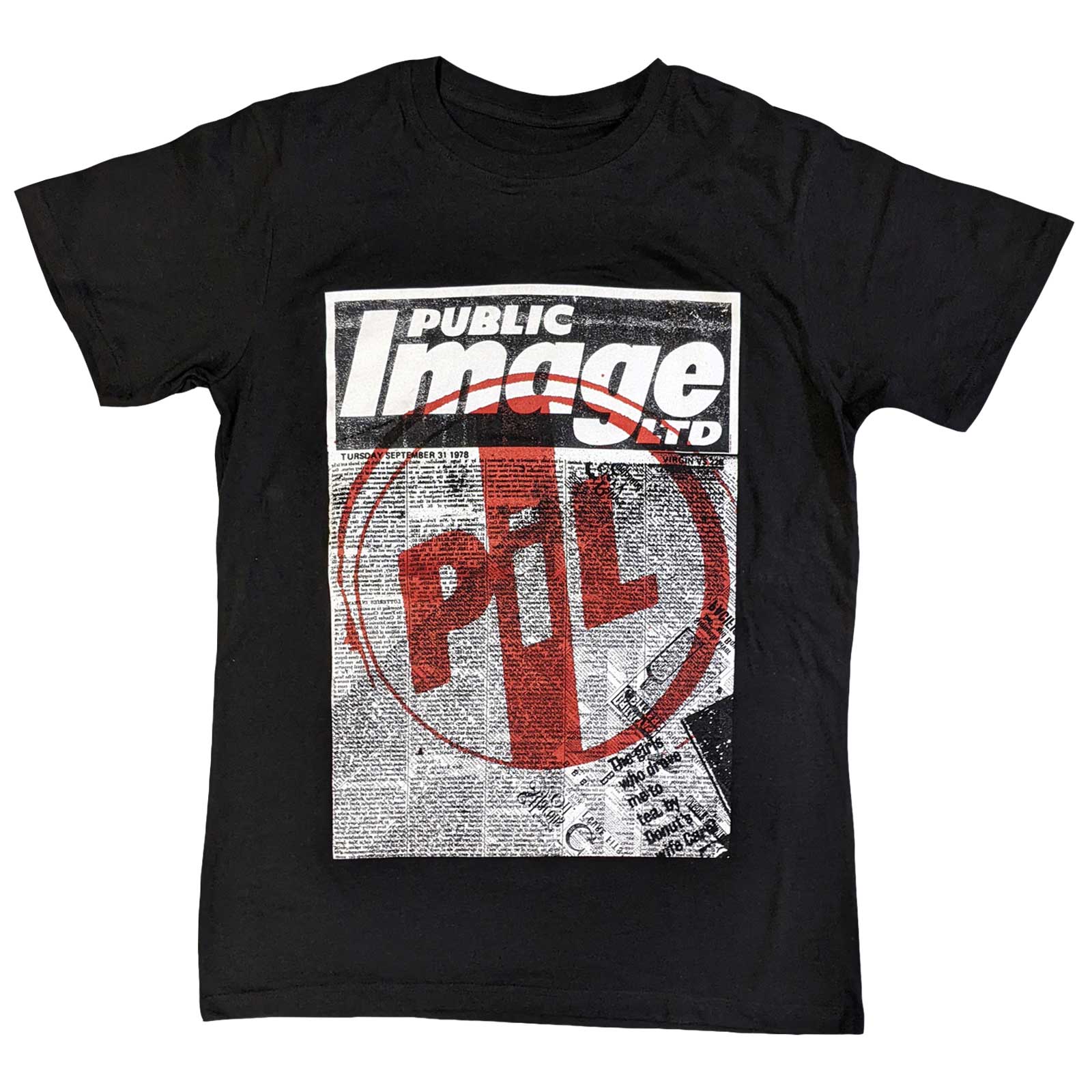 Tričko PIL Public Image Ltd - Poster, Unisex,Čierna,XXL