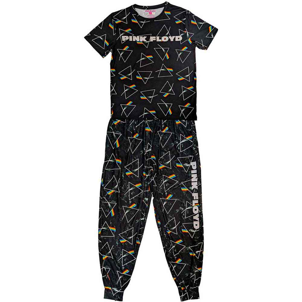 Pyžamo Pink Floyd - Prism Repeat, Unisex,Čierna,XL