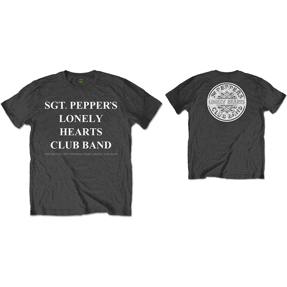 Tričko The Beatles - SPLHCB with Drum, Unisex,Šedá,XXL