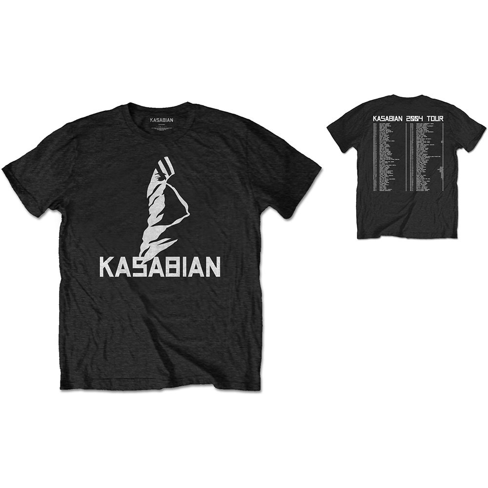 Tričko Kasabian - Ultra Face 2004 Tour, Unisex,Čierna,XXL