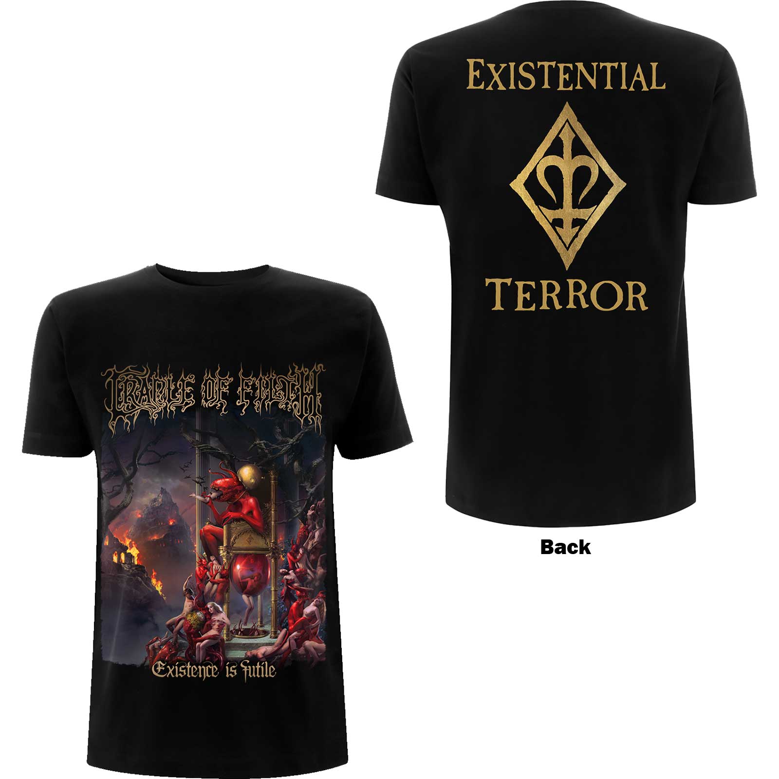 Tričko Cradle of Filth - Existence is Futile, Unisex,Čierna,XXL