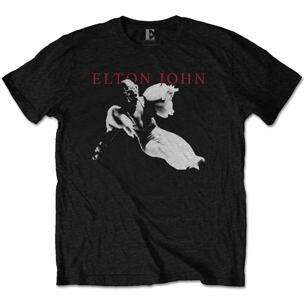 Tričko Elton John - Homage 1, Unisex,Čierna,XXL