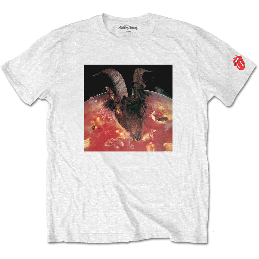 Tričko The Rolling Stones - Goats Head Soup, Unisex,Biela,XXL