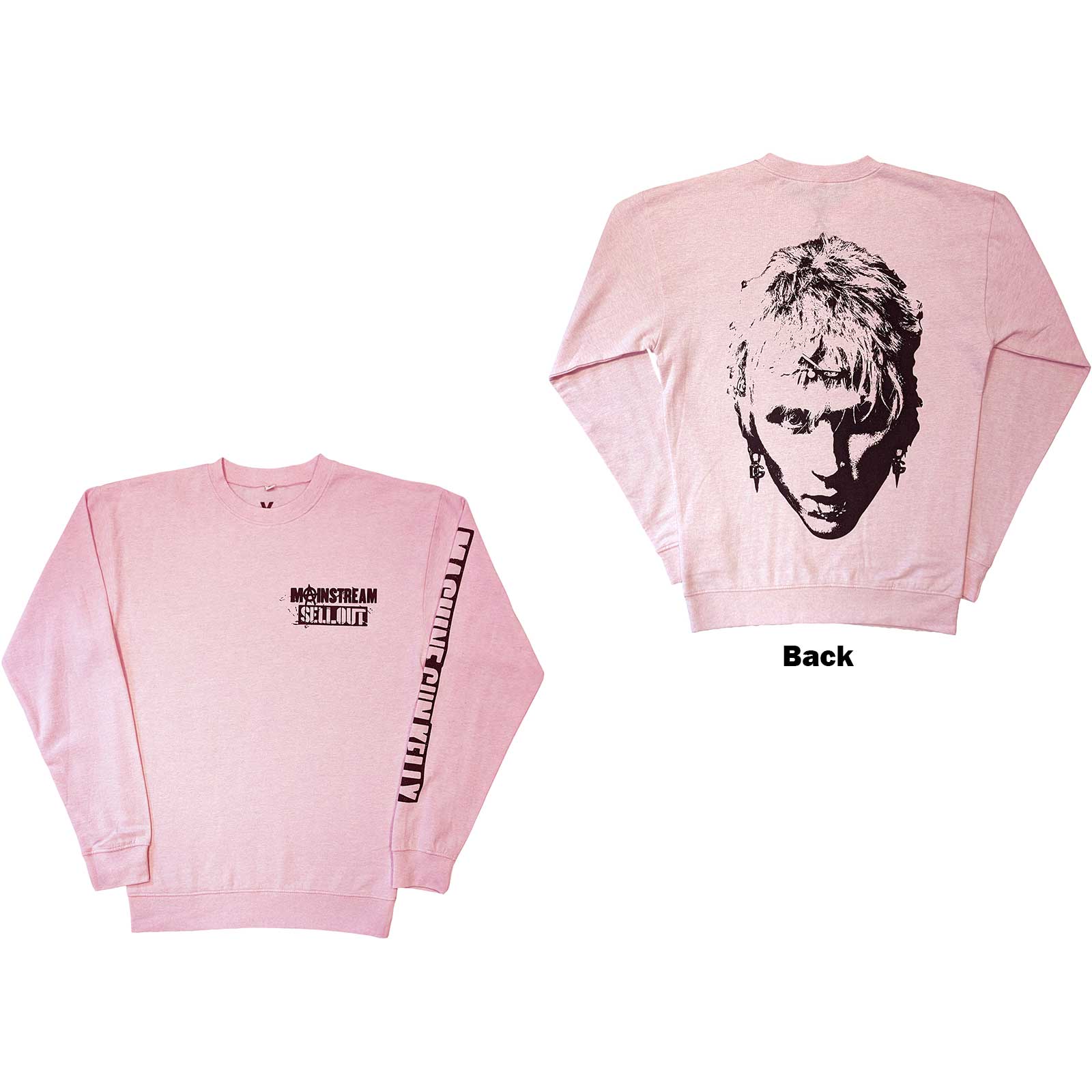 Crewneck Machine Gun Kelly - Pink Face, Unisex,Ružová,XL