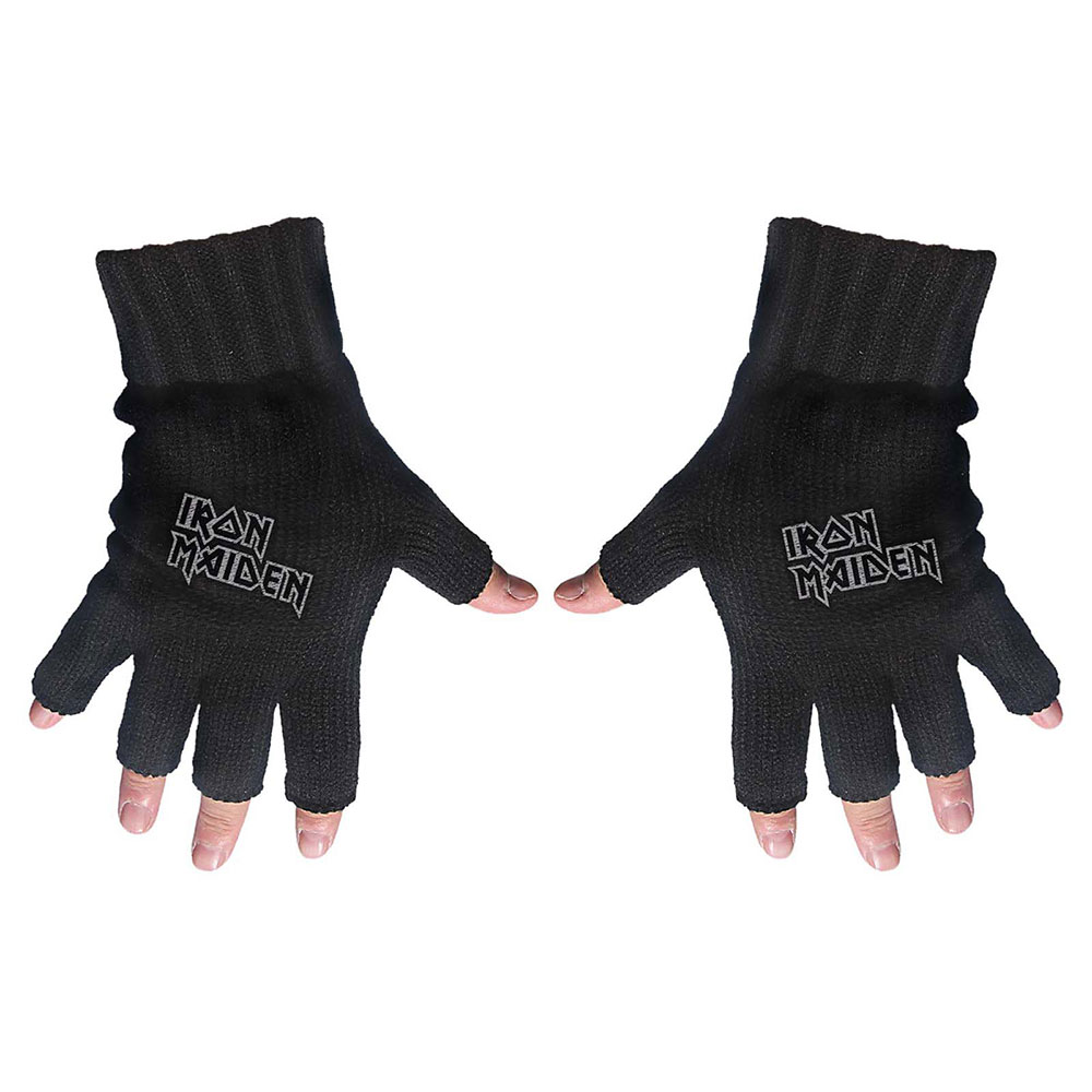 Rukavice Iron Maiden - Logo, Unisex,Čierna,Univerzálna