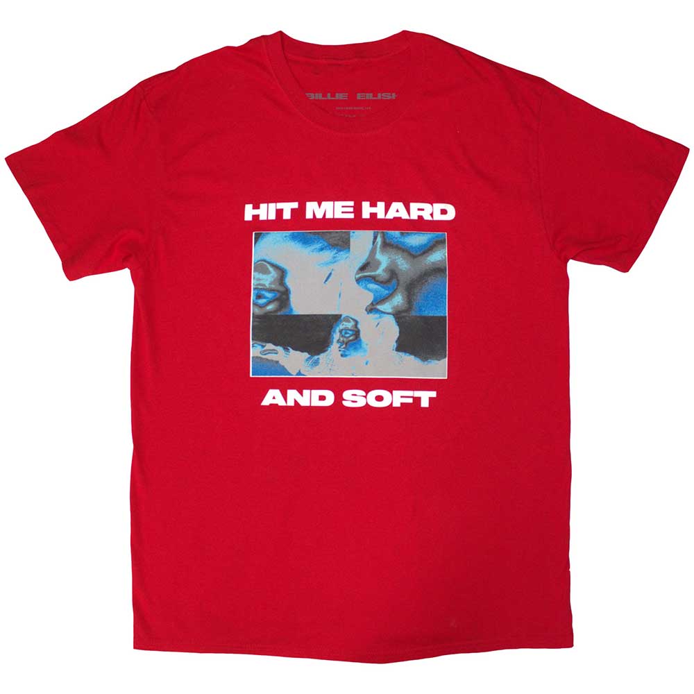 Tričko Billie Eilish - Hit Me Hard And Soft Negative, Unisex,Červená,XXL