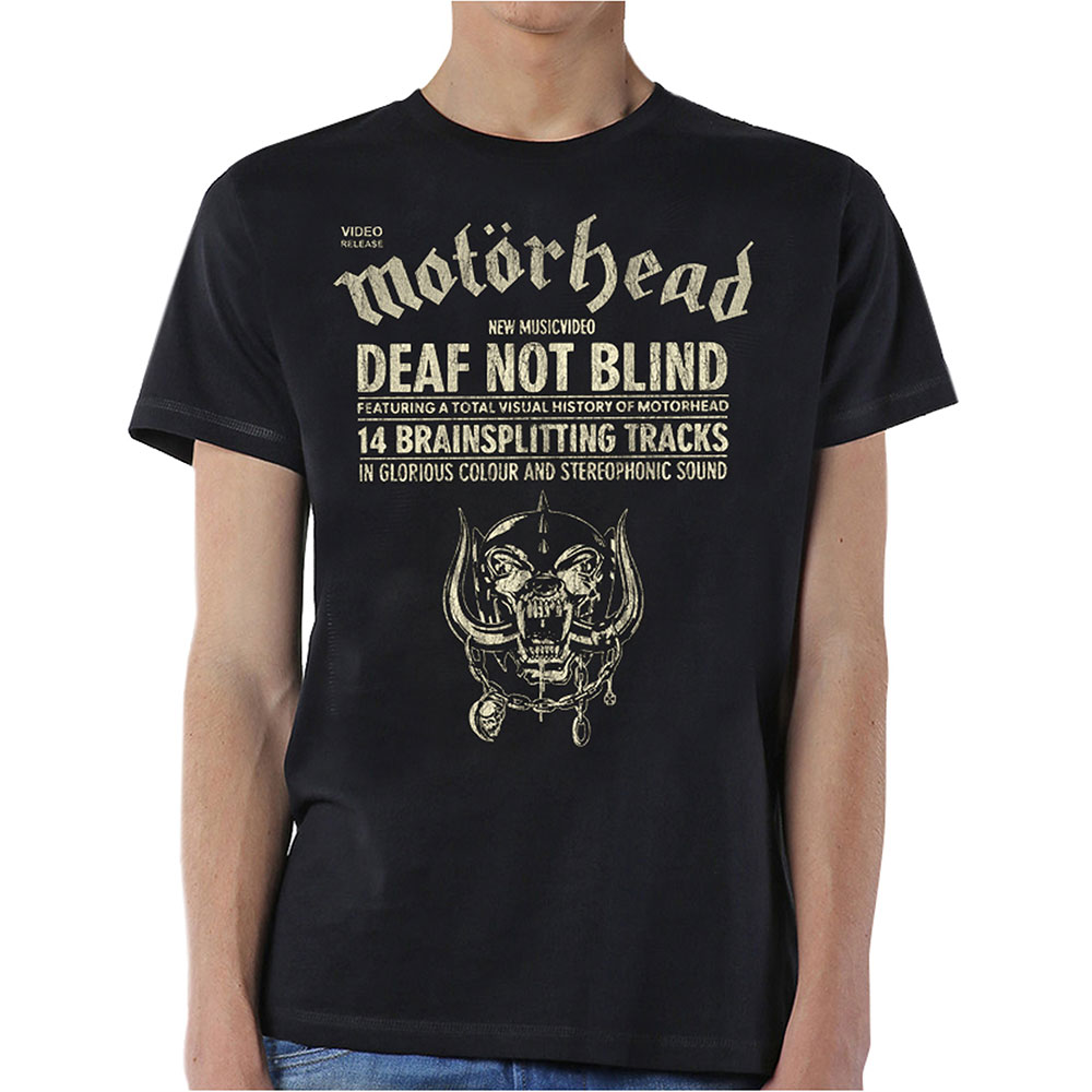 Tričko Motörhead - Deaf Not Blind, Unisex,Čierna,XXL