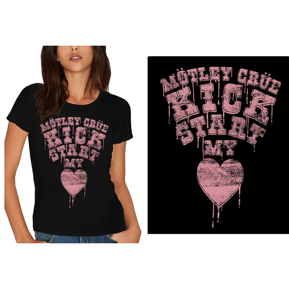 Tričko Motley Crue - Kick Start My Heart, Žena,Čierna,XL