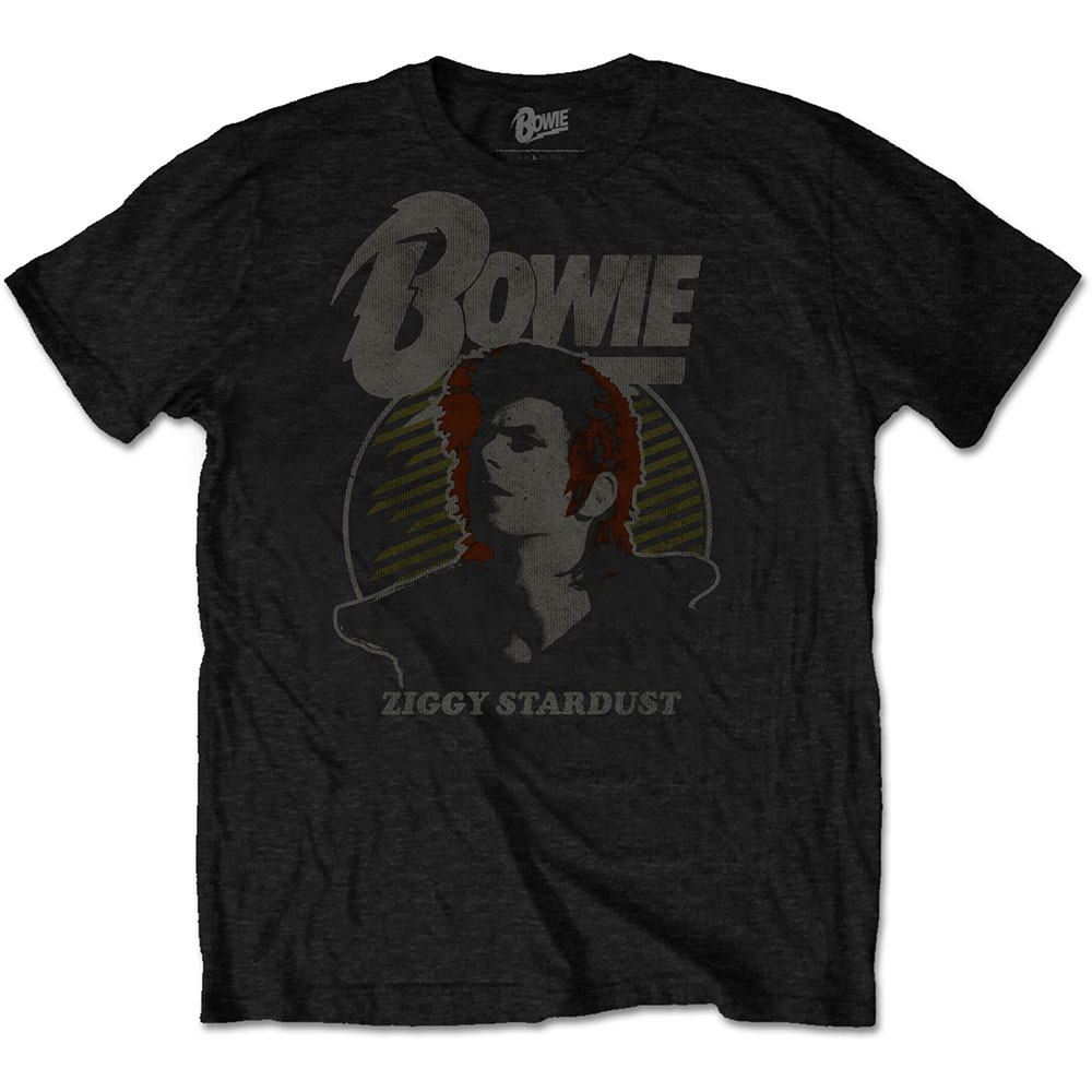 Tričko David Bowie - Vintage Ziggy, Unisex,Čierna,XXL
