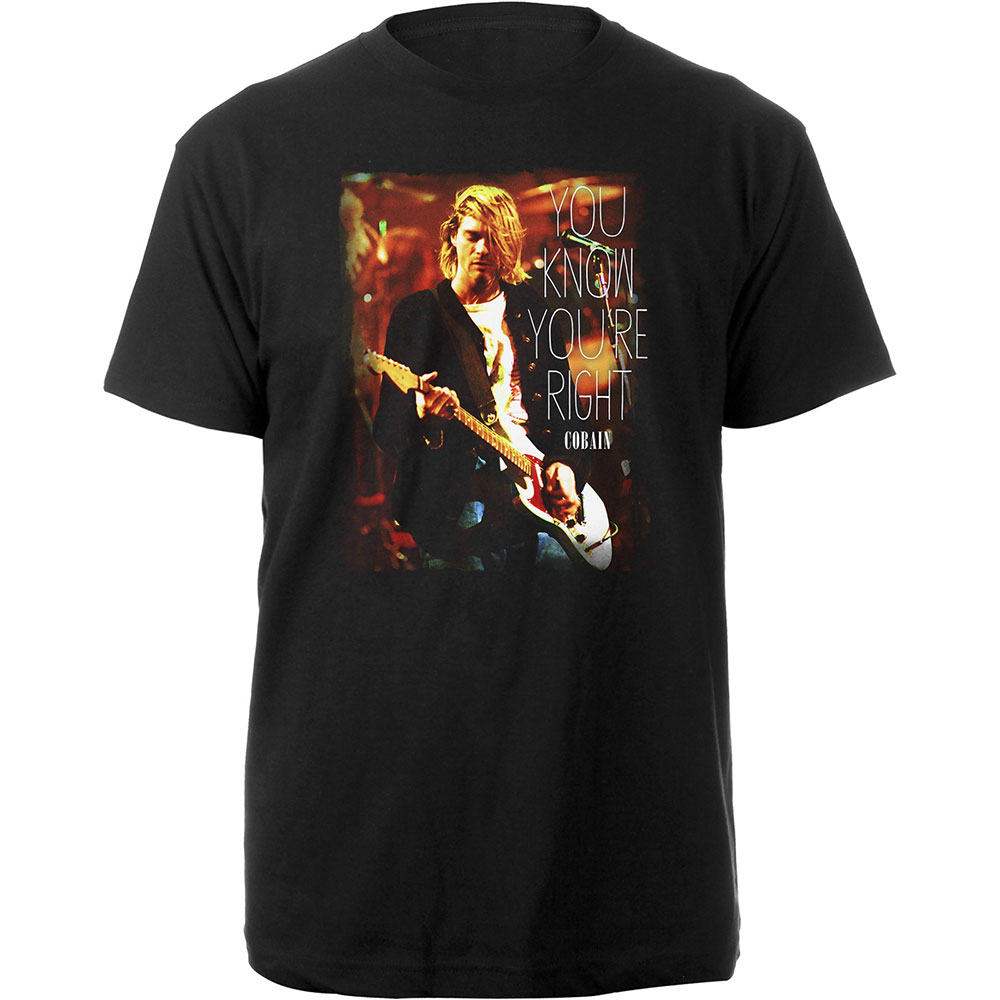 Tričko Kurt Cobain - You Know You're Right, Unisex,Čierna,XXL