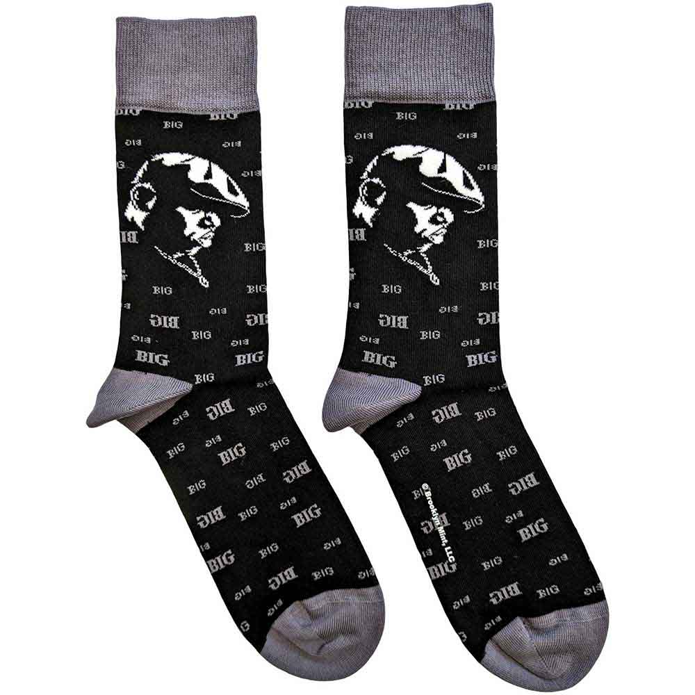 Ponožky Biggie Smalls - Side Portrait, Unisex,Čierna,UK 7 - 11