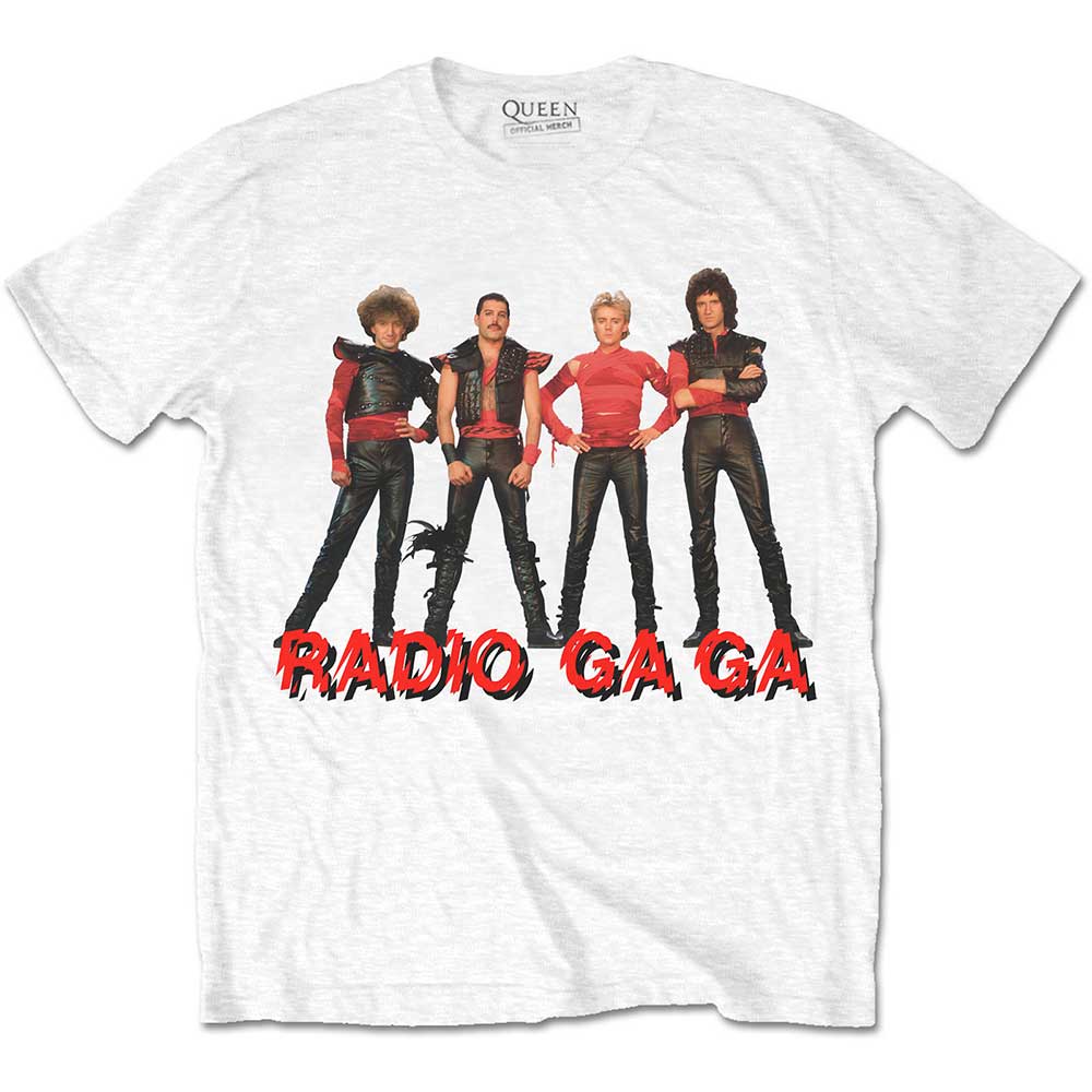 Tričko Queen - Radio Ga Ga, Unisex,Biela,XL