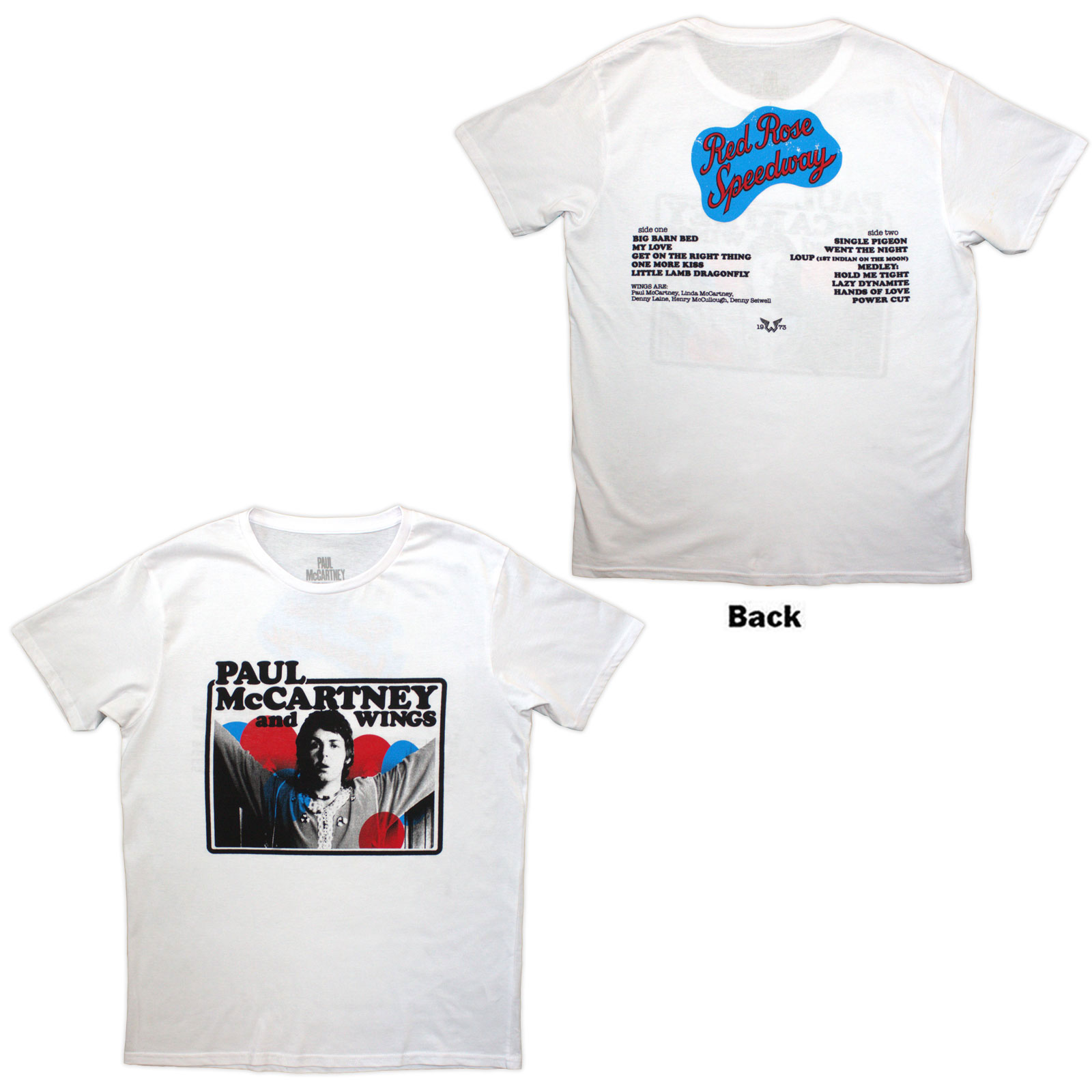 Tričko Paul McCartney - Photo Rose, Unisex,Biela,XXL