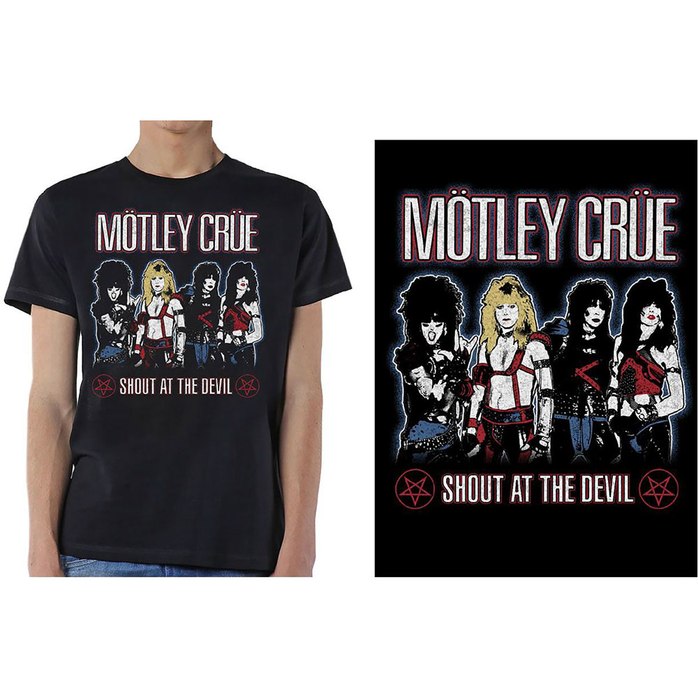 Tričko Motley Crue - Shout at the Devil, Unisex,Čierna,XXL
