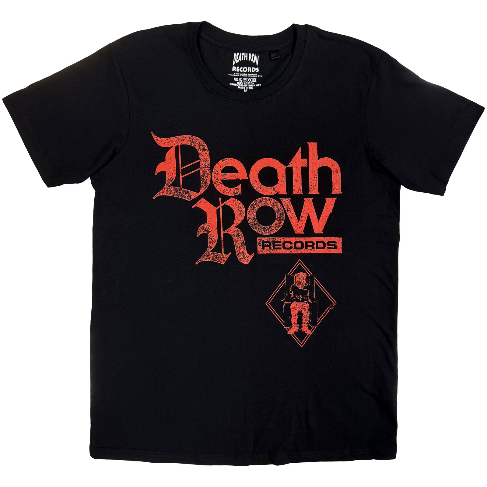 Tričko Death Row records - Red Logo, Unisex,Čierna,L