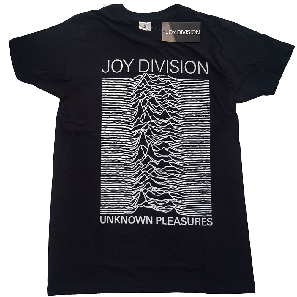 Tričko Joy Division - Unknown Pleasures White On Black, Unisex,Čierna,XL
