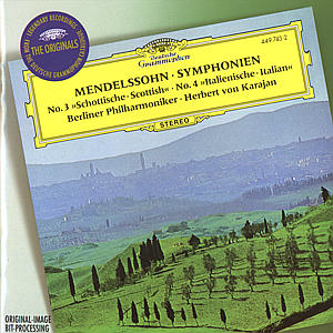 CD Herbert von Karajan and the Berliner Philharmoniker - SYMFONIE 3,4/HEBRIDY OP.26