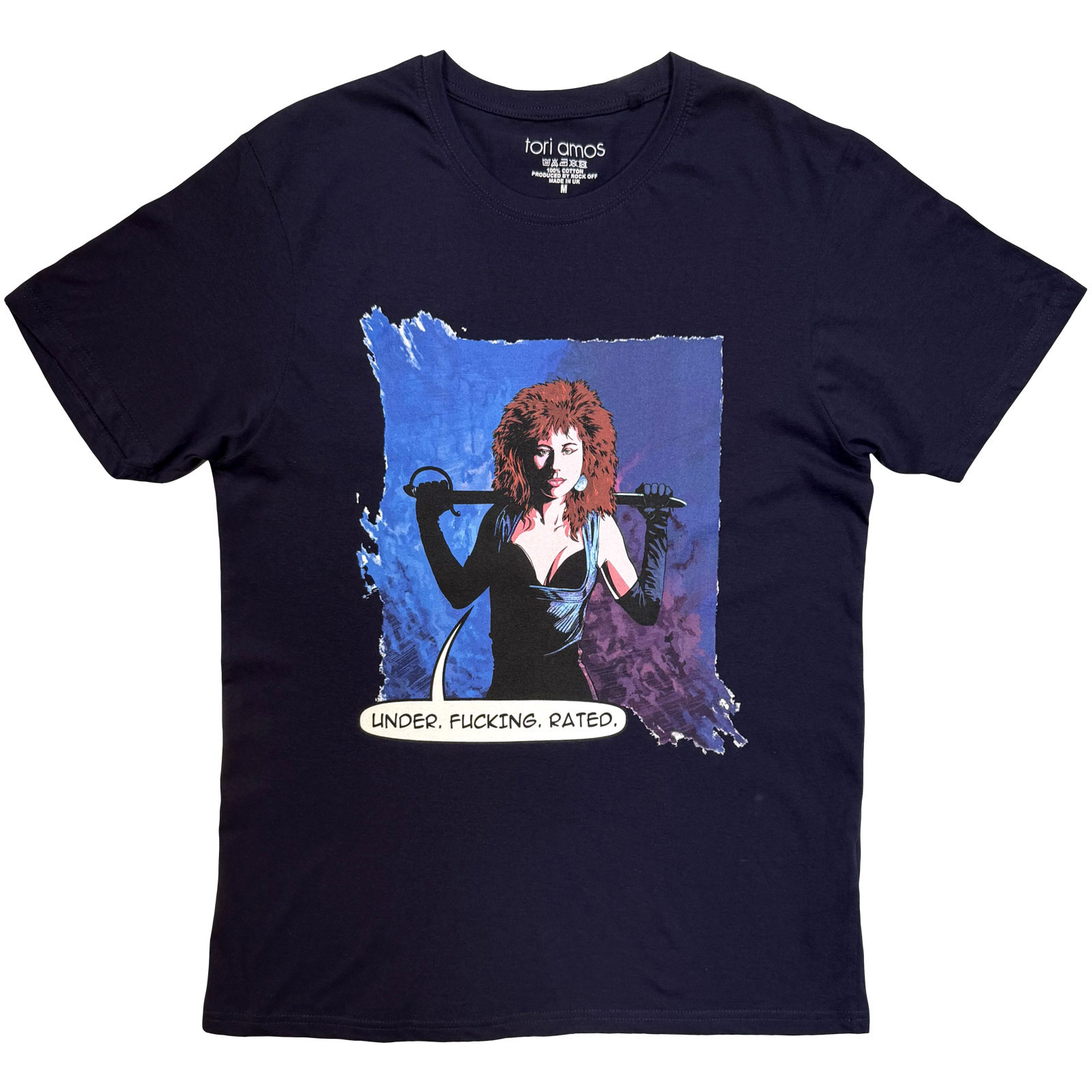Tričko Tori Amos - Underrated, Unisex,Modrá,XXL